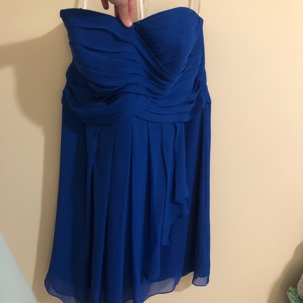 David’s Bridal Horizon Blue Bridesmaid Dress - Picture 5 of 6
